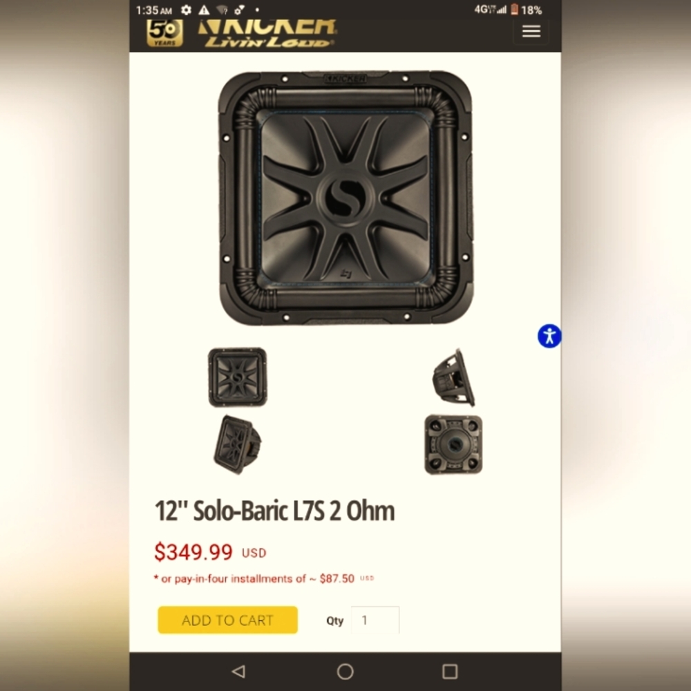 12" Solo-Baric L7S 2 Ohm